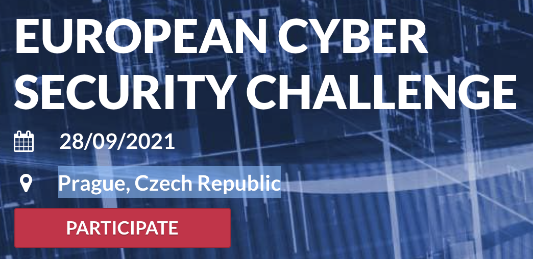 European Cyber Security Challenge  – 28/09/2021 – Prague, Czech Republic